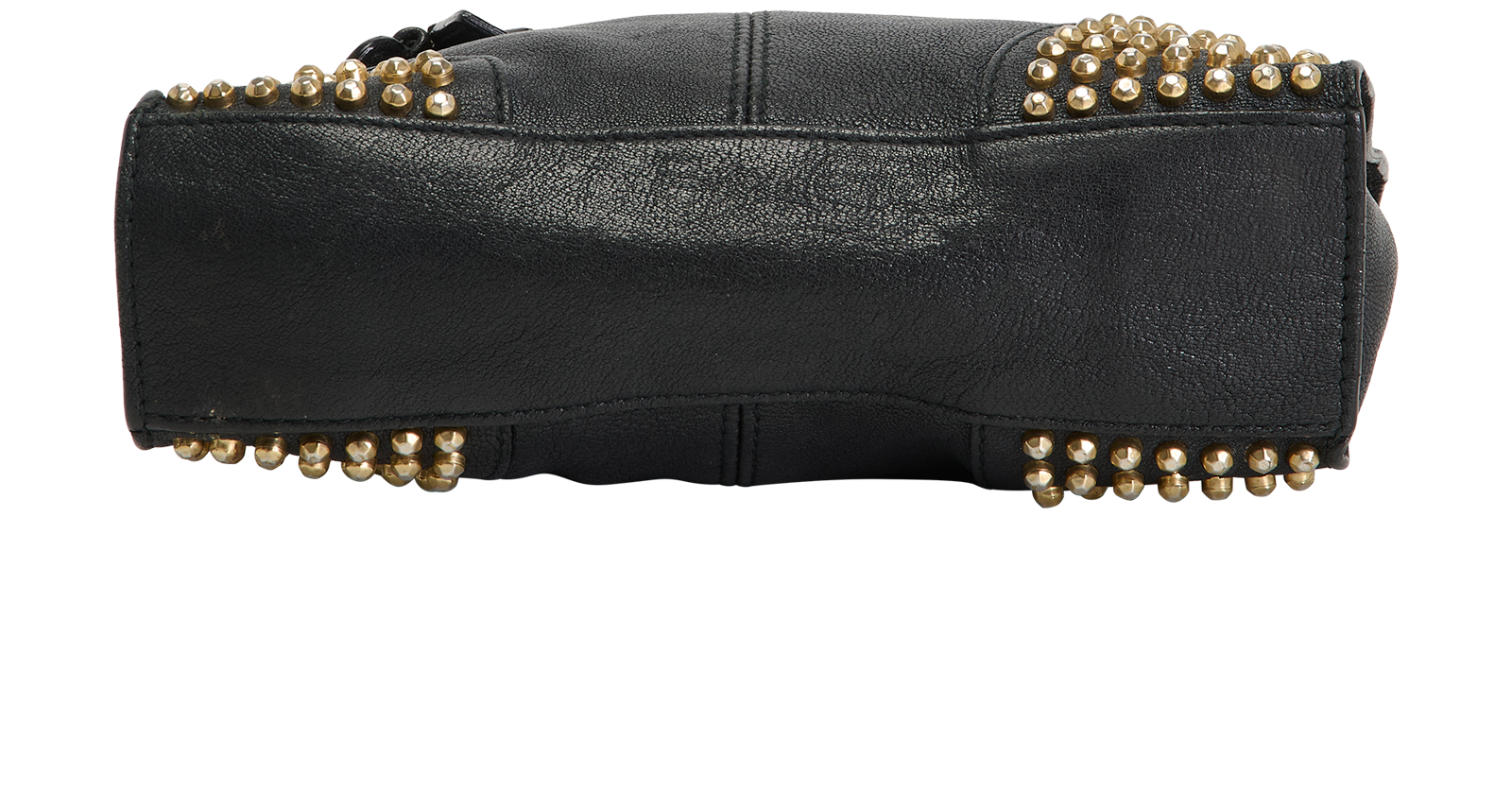 Demands Studded Clutch, &pound;310, Handbags, Black, Leather, Top view